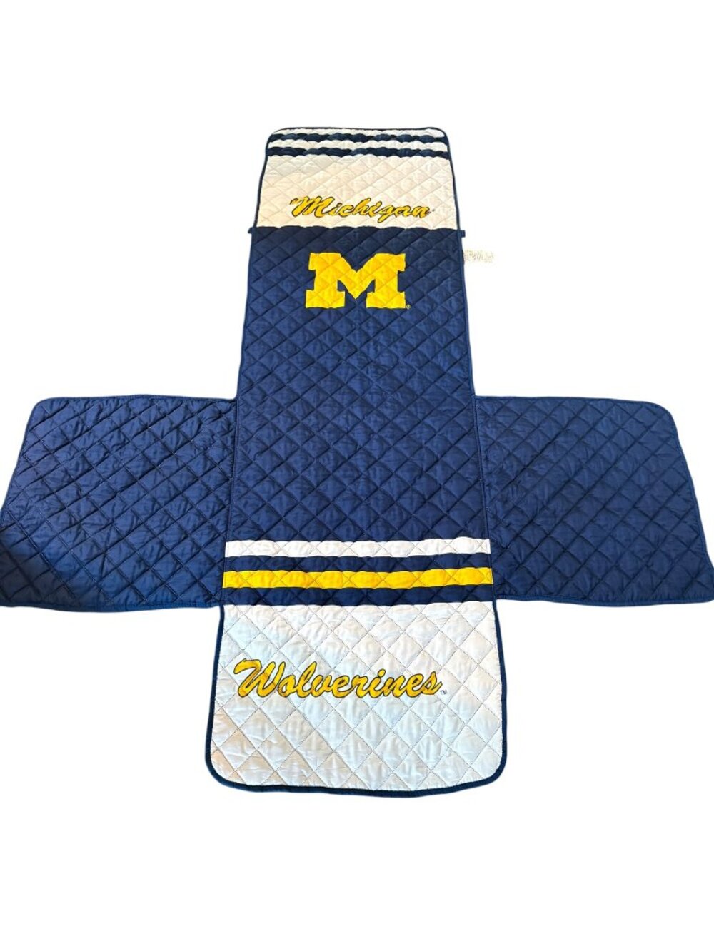 Pegasus Sports Michigan Wolverines Recliner Protector Blue Gold Logos